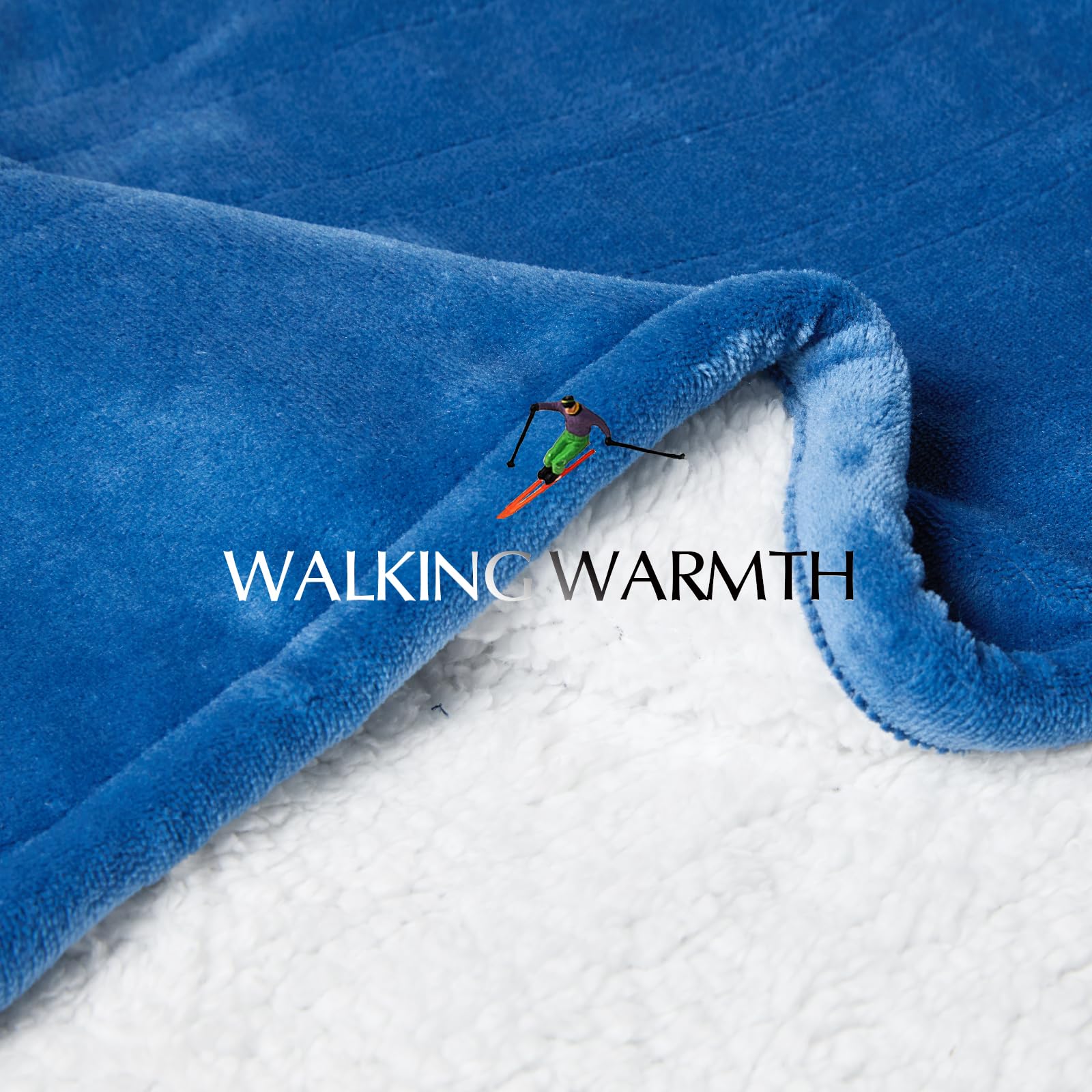 Newport Blue SNUGSUN blanket throw 50x60