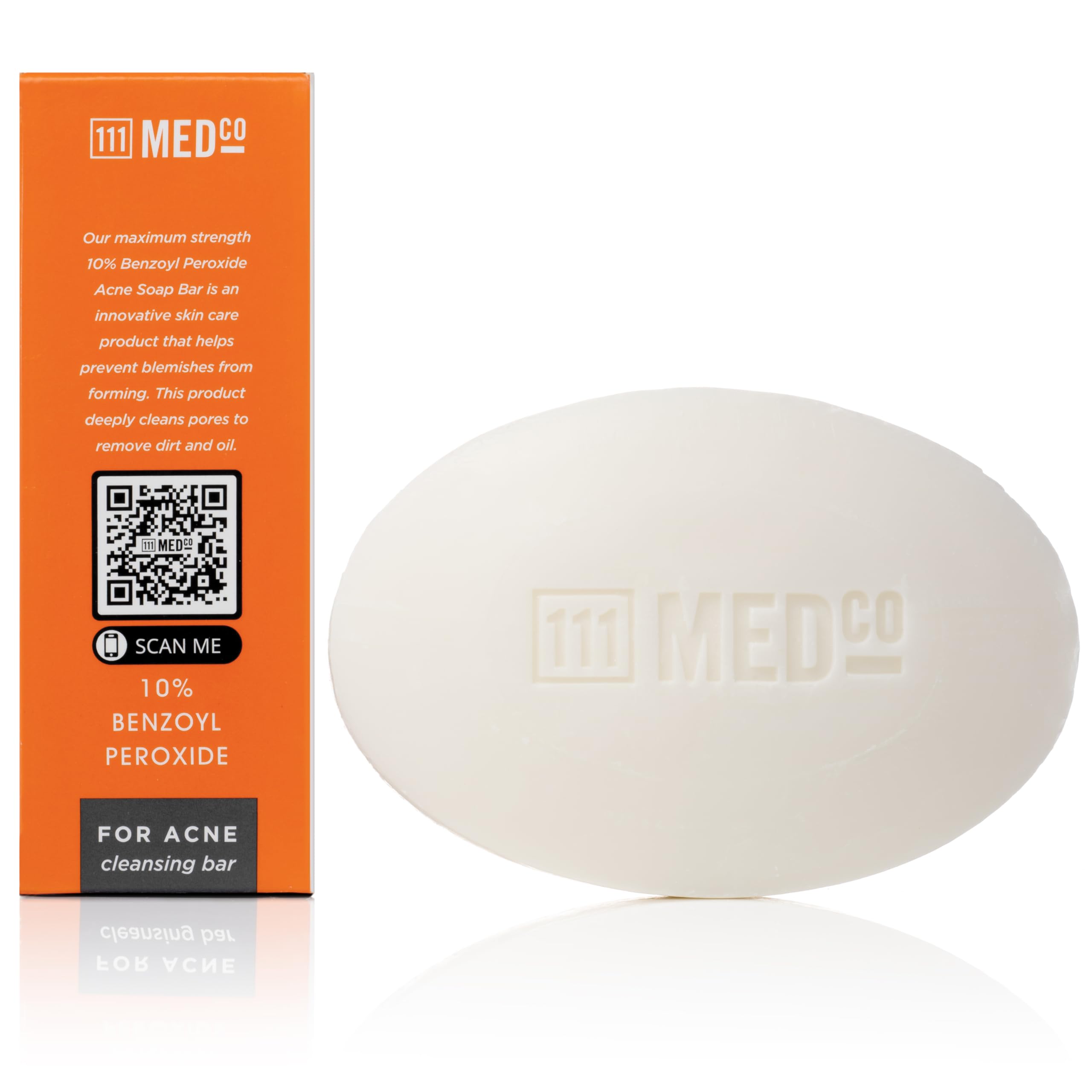 For acne on face chest and back from 111MedCo 10% benzoyl peroxide bar