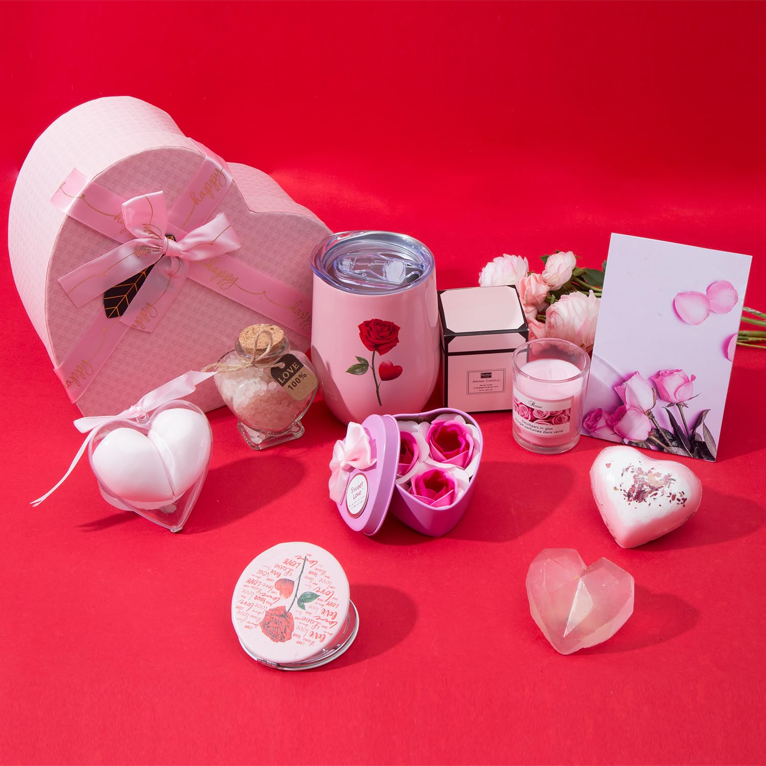 soap rose box included in gift set