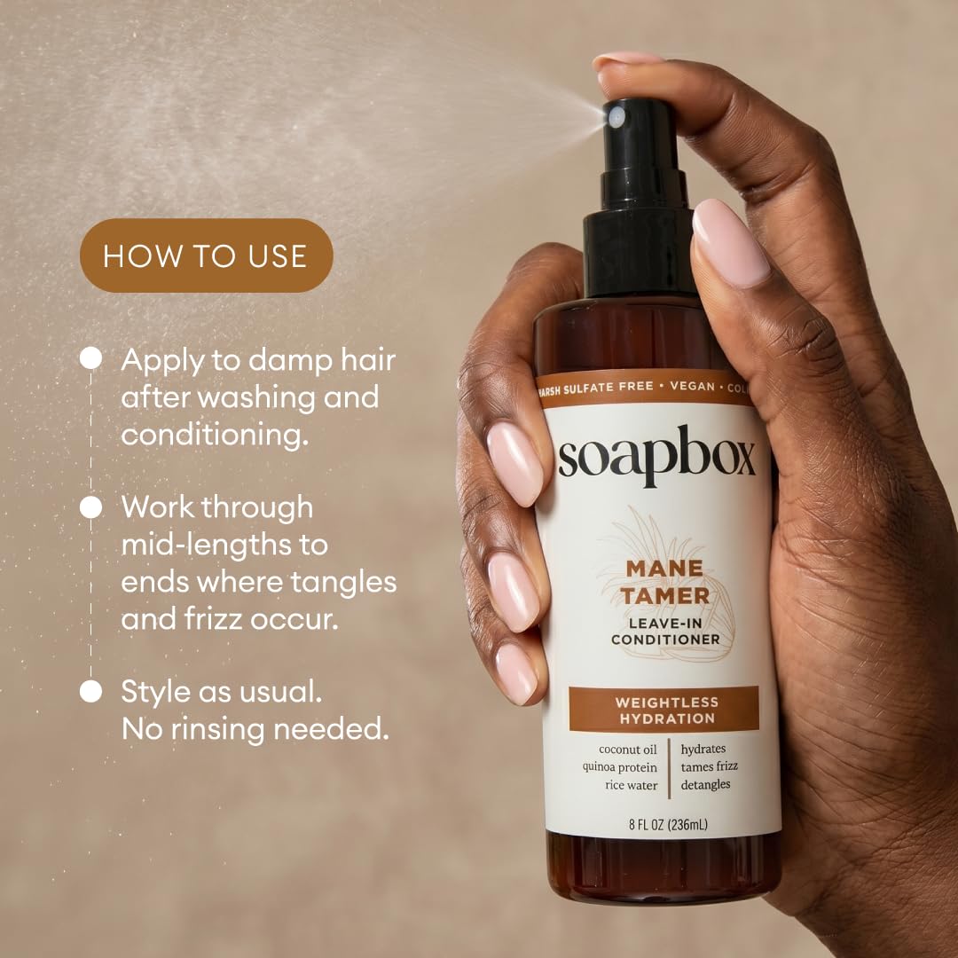 Soapbox donation note on packaging indicating soap gift with purchase