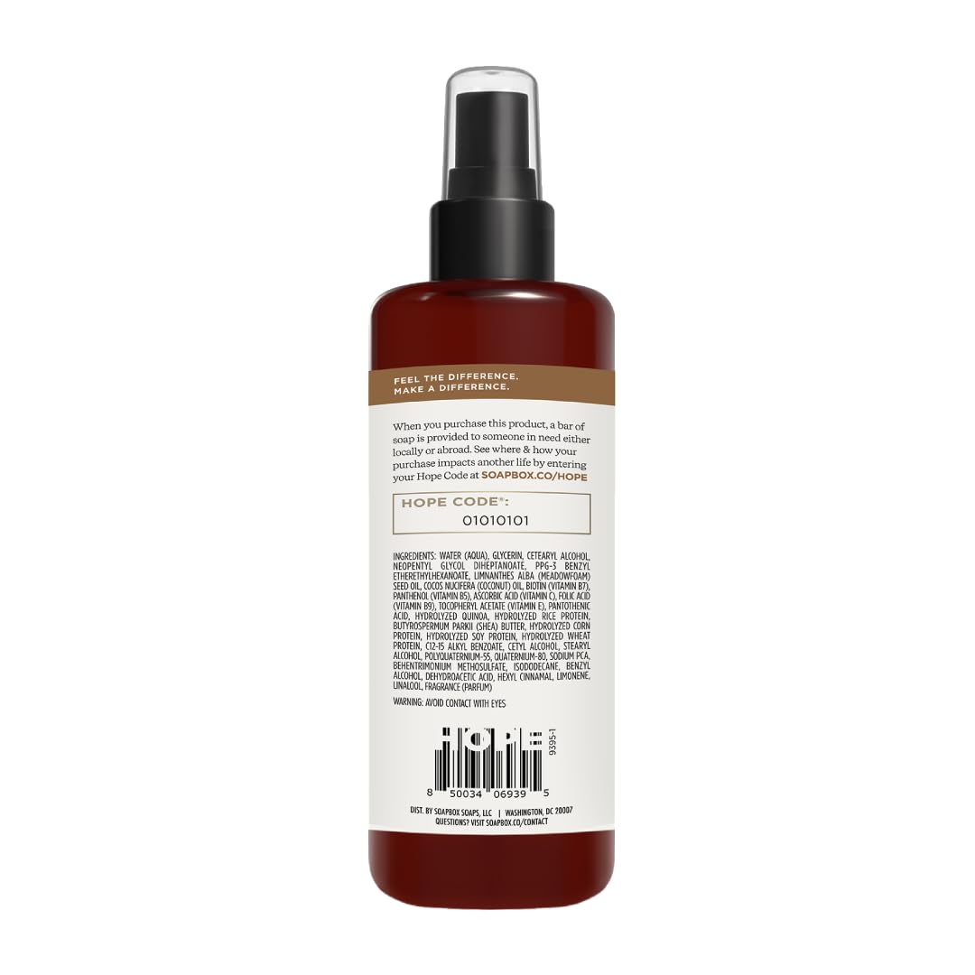 Soapbox Mane Tamer Leave In Conditioner Spray 8 oz angled view