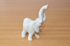 Soapstone elephant sculpture 4x3 natural Kisii stone