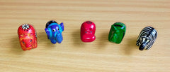 Soapstone figurines Lion Elephant Hippo Rhino Zebra 1in x 2in