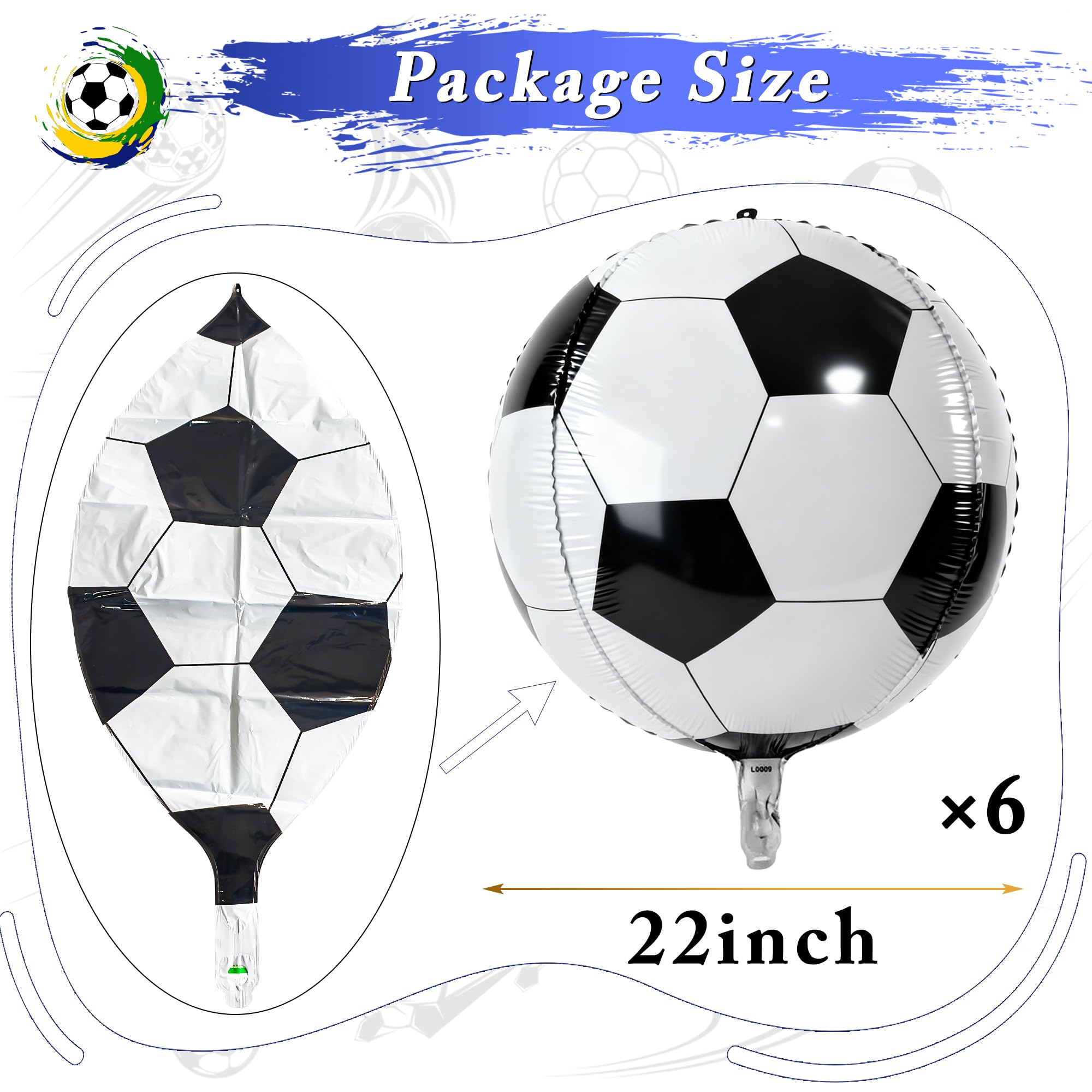 Soccer balloon decor set image 8 for party