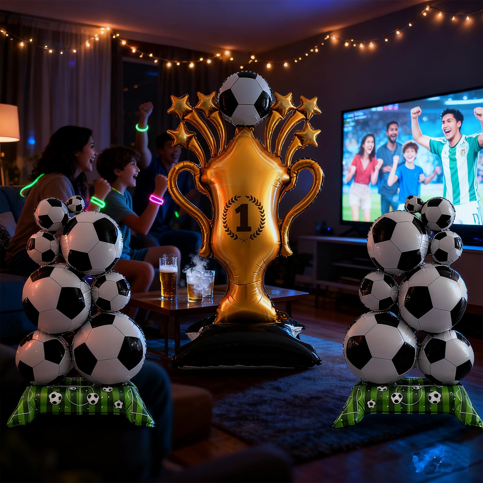 soccer fan event backdrop decoration