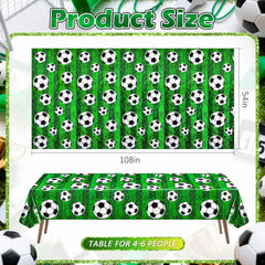 Two disposable soccer field tablecloths 54x108 inches