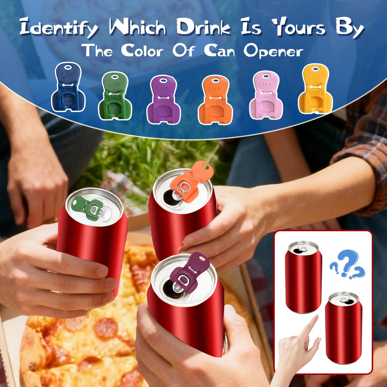 Soda can sealer and tab opener in one unit