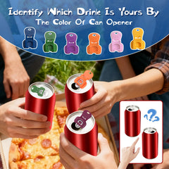 Soda can sealer and tab opener in one unit