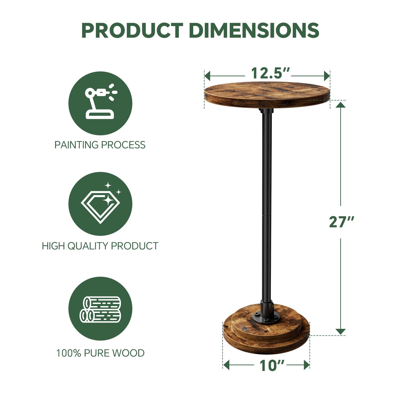 Sofa end table for living room setup