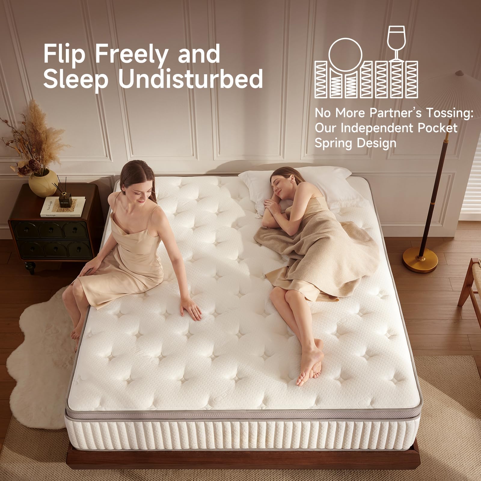 Mattress in a box packaging image