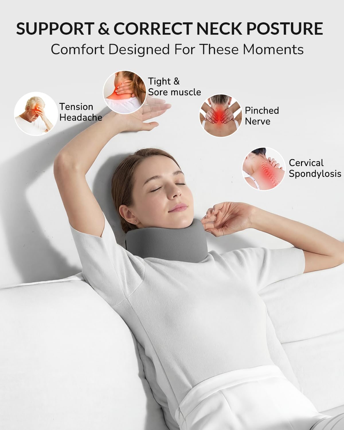 Soft Cervical Collar close up of soft breathable material