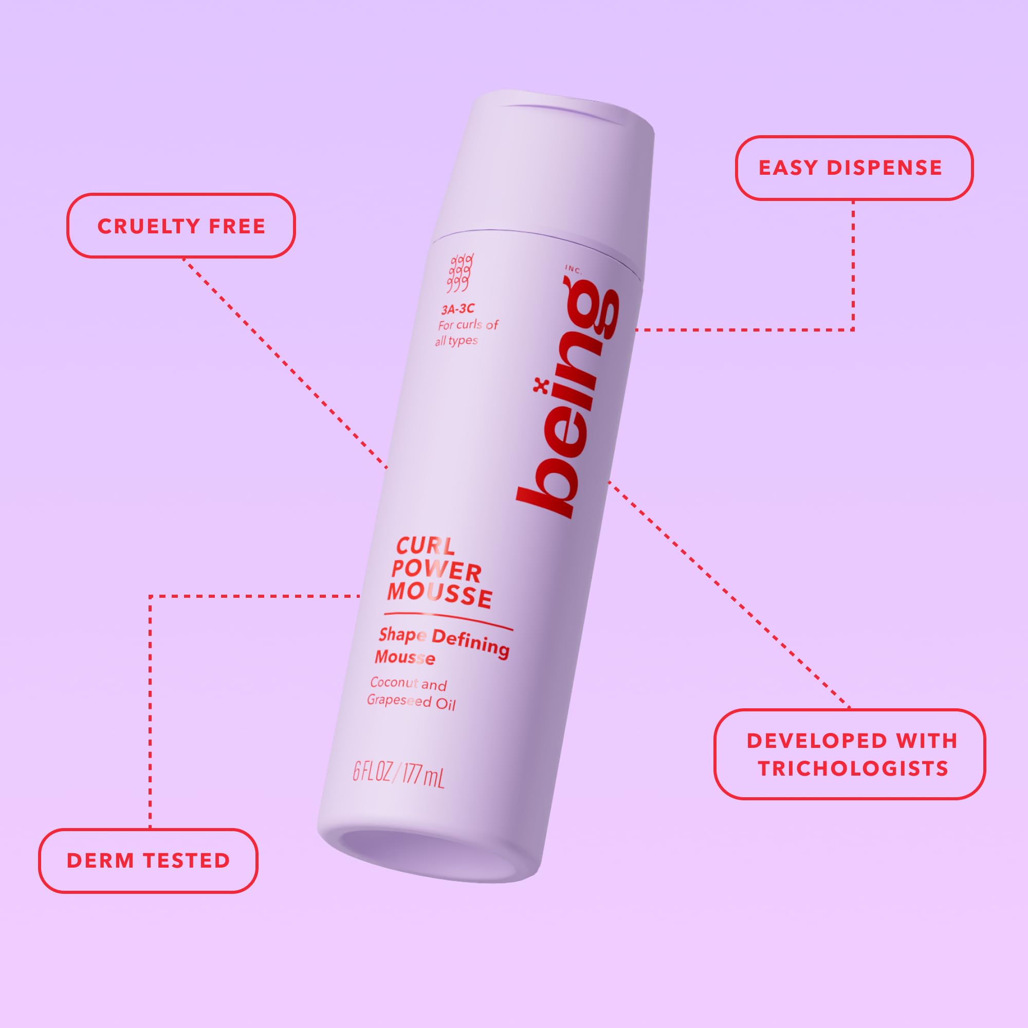 soft defined curls reference on label