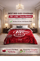 Soft flannel blanket 70x60