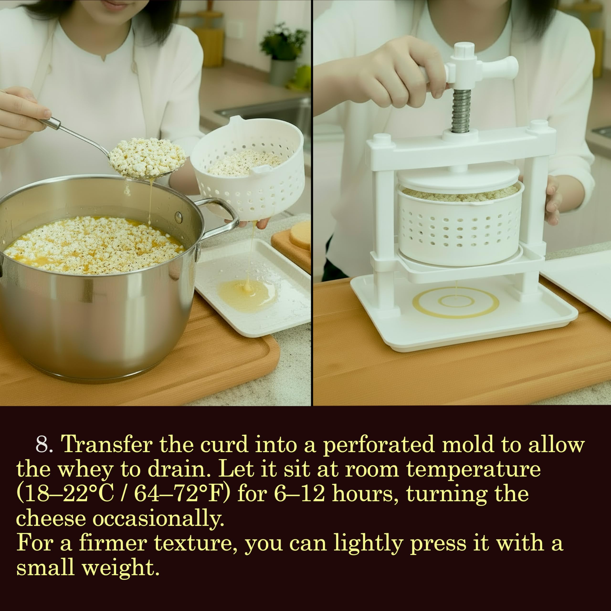Cheese making with soft and hard cheeses using rennet