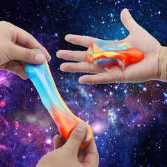 soft non sticky slime being squeezed