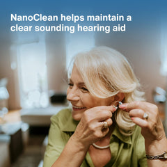 soft nylon brush for maneuvering in small hearing aids