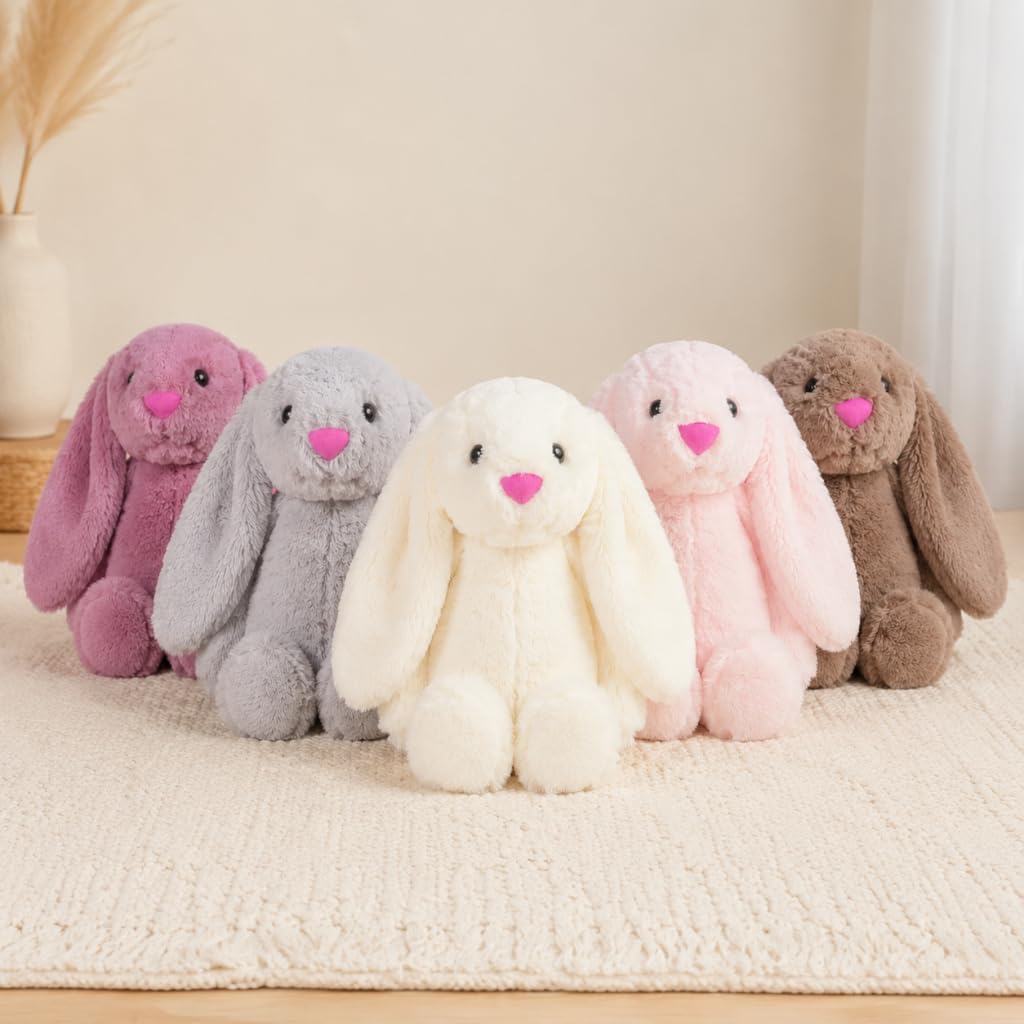 nursery decor bunny plush from shiguangji 11.8 in