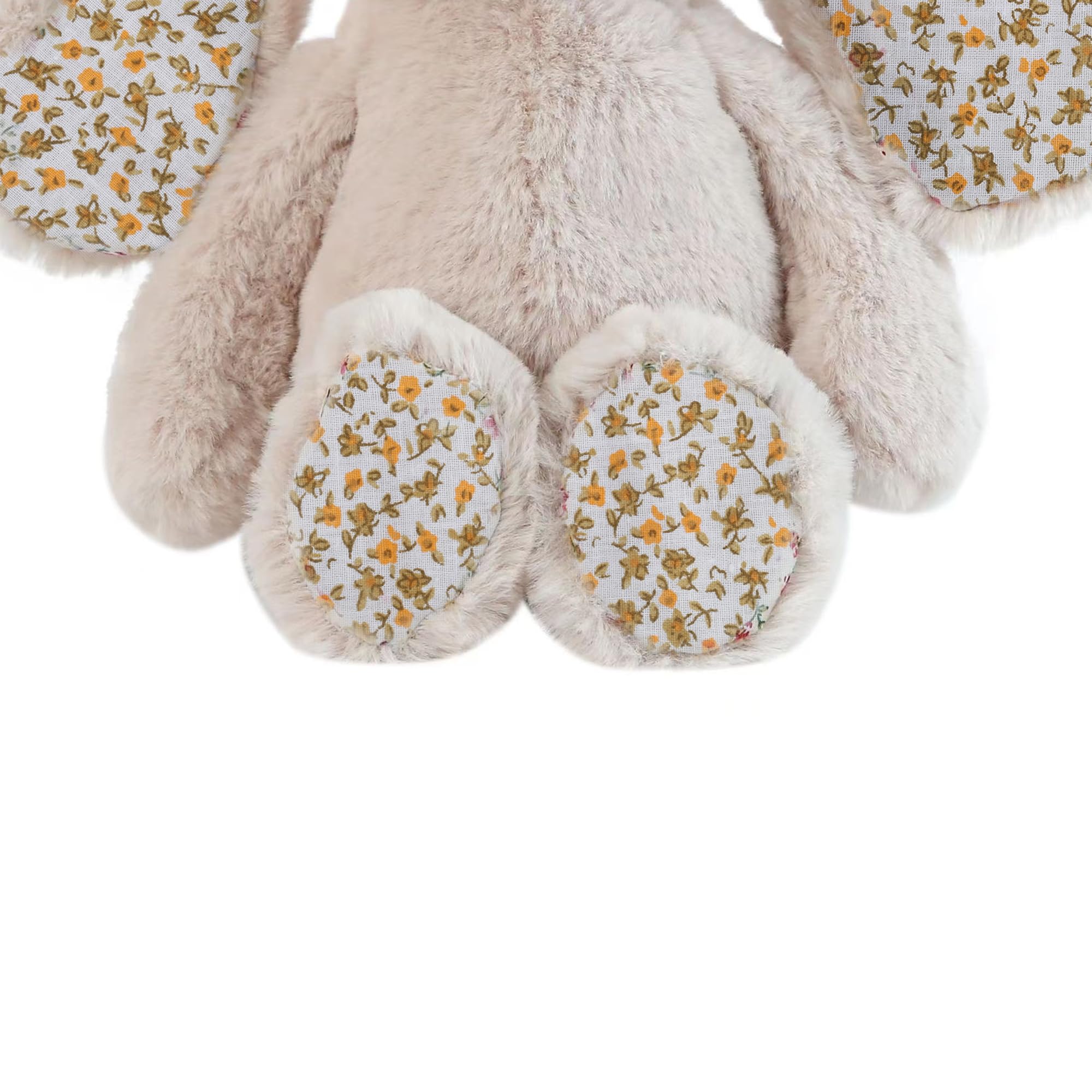 Stitched nose detail on Blossom Bunny plush toy