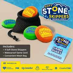 Soft Stone Skippers Game foam skip discs