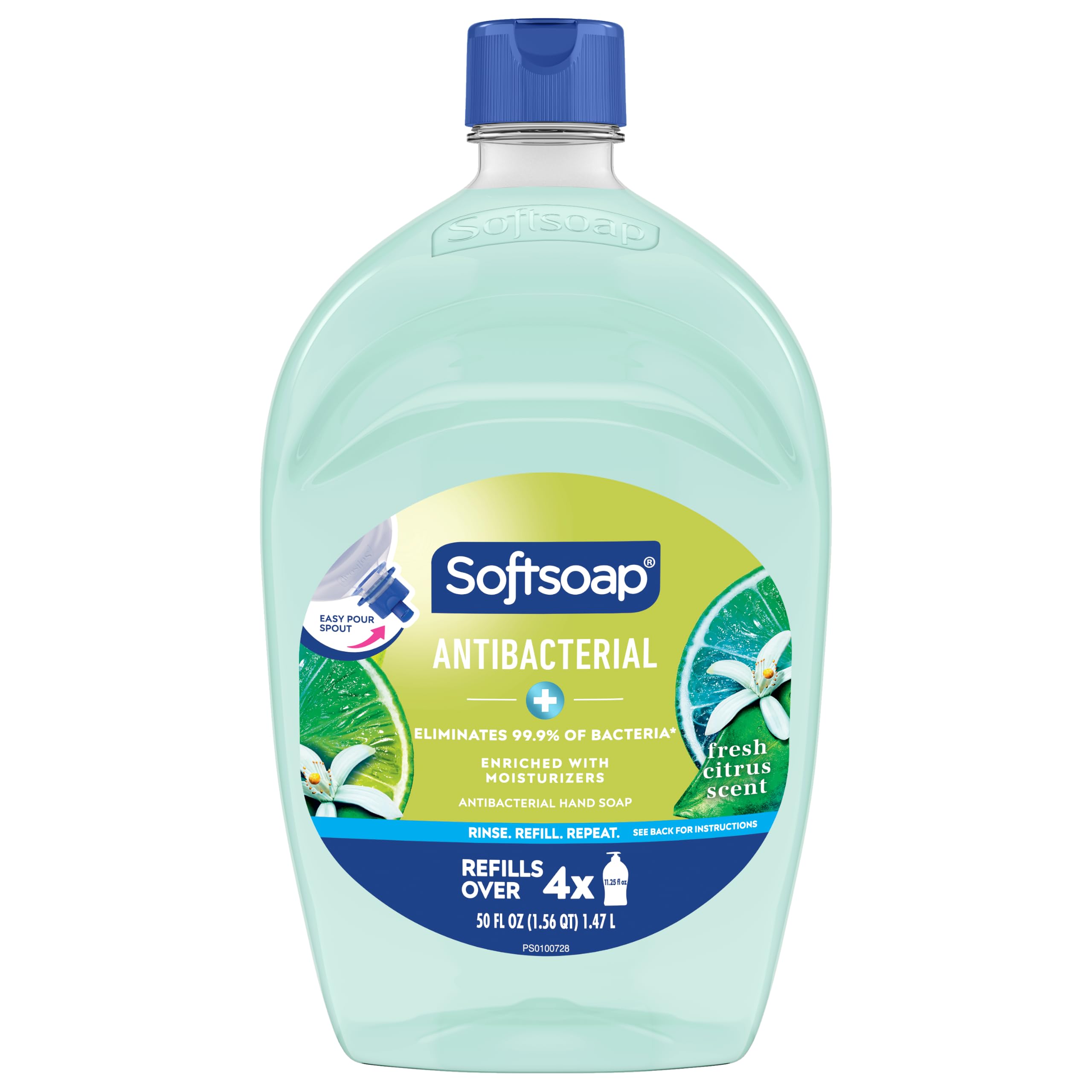 Softsoap 50 oz antibacterial refill for kitchen and bath