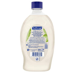 Softsoap Aloe Vera scented hand soap refill packaging 32 oz