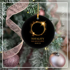 Gift exchange ready Solar Eclipse Ornament 2024