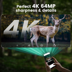 Trail camera with WiFi and Bluetooth night vision features