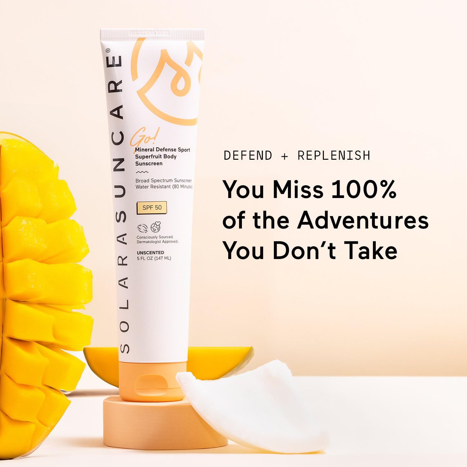 Solara Suncare Go Mineral Defense SPORT Body Sunscreen for outdoor adventures