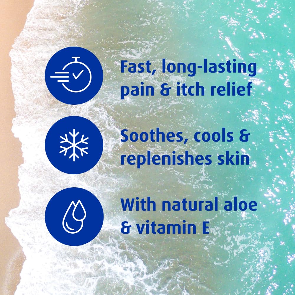 Fragrance free alcohol free Solarcaine sunburn spray packaging