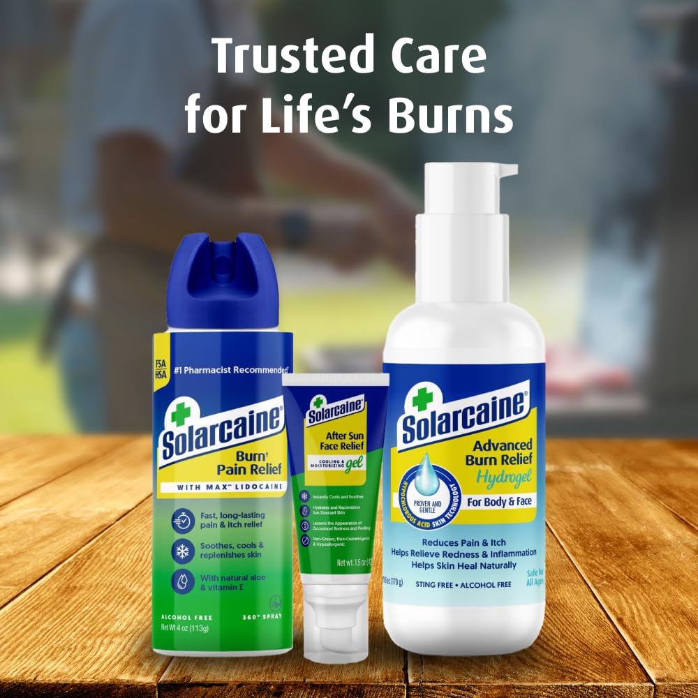 Solarcaine advanced cooling hydrogel 6oz packaging