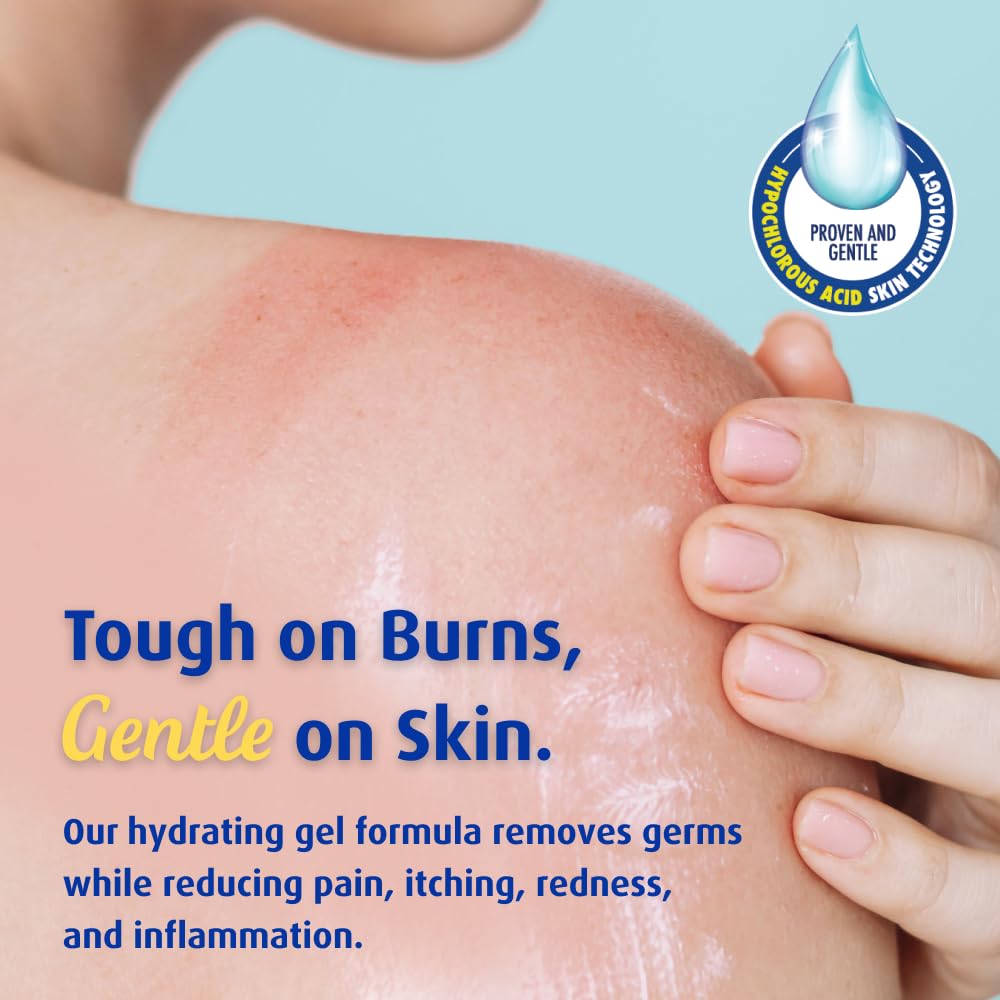 Hypochlorous acid hydrogel Solarcaine skin care product