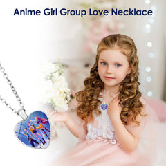 Solaviya Korea Pop Necklace heart shaped sweater chain product image