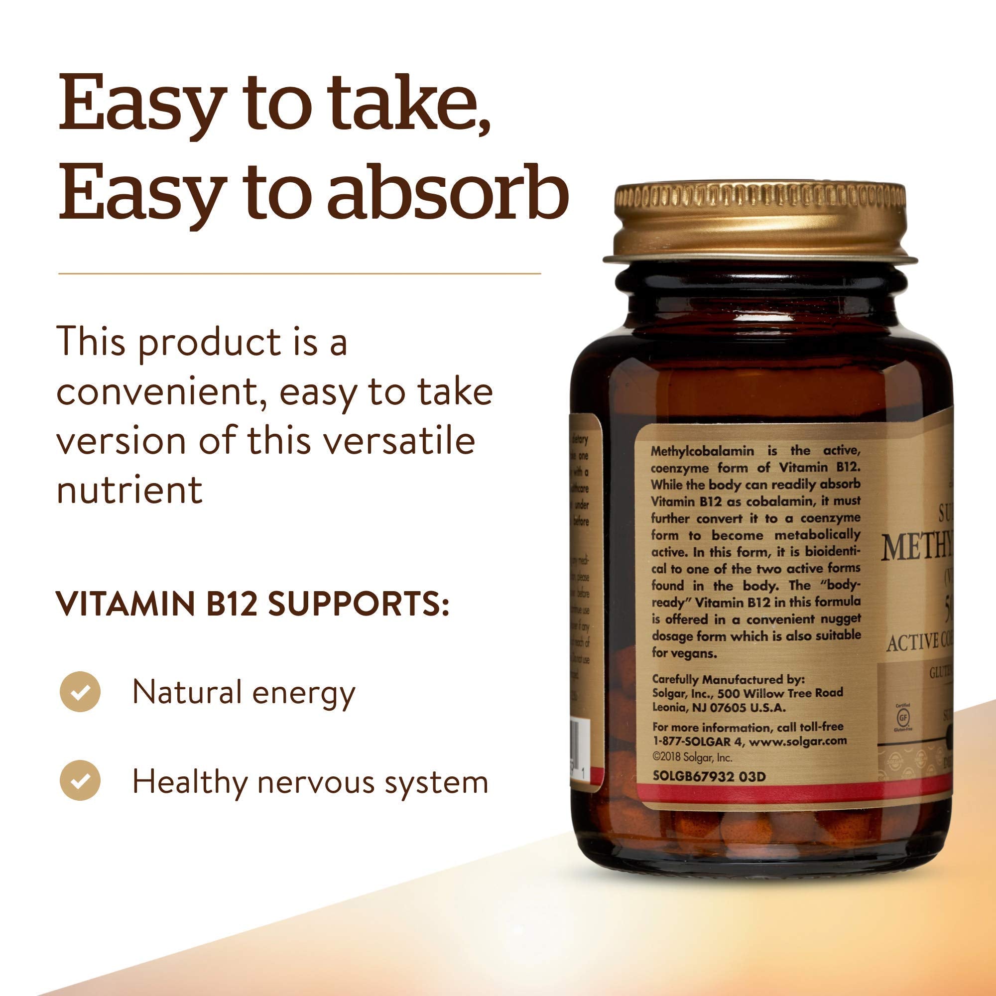 60 servings Solgar Methylcobalamin B12 nuggets
