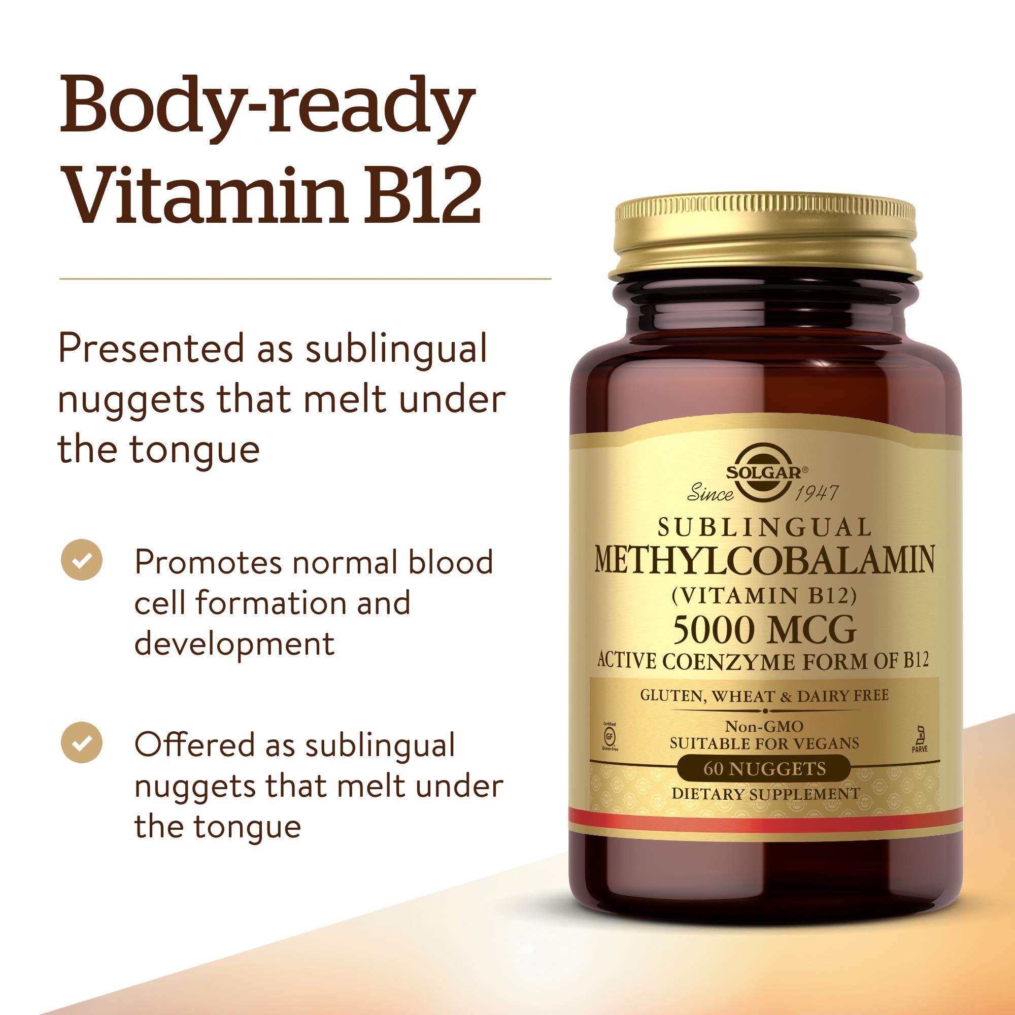 Solgar Vitamin B12 5000 mcg bioidentical coenzyme form