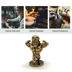 Miniature sculpture handcrafted in USA from brass