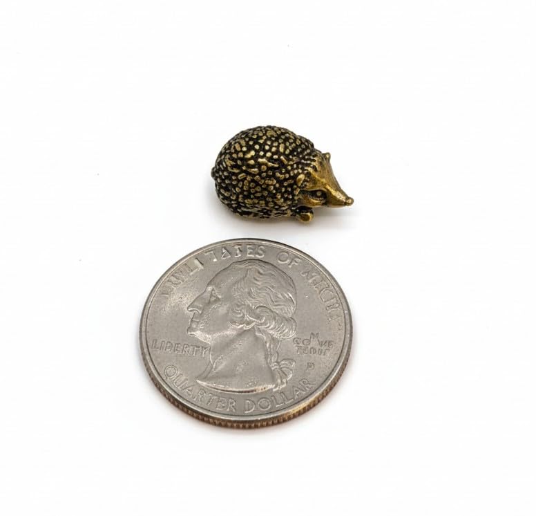 Small brass ornament hedgehog decorative piece