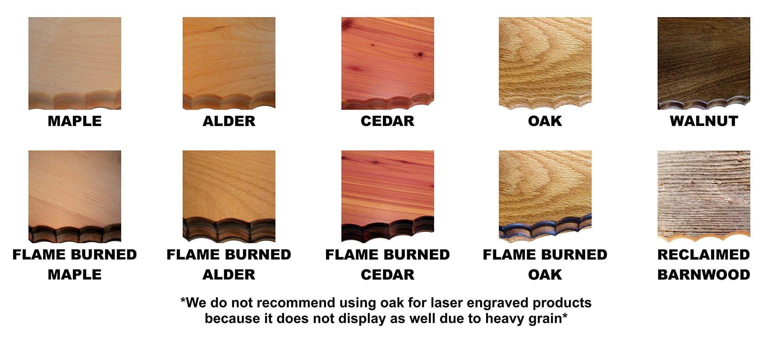 Heavy duty metal hangers for wall mounting on hardwood plaque