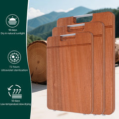 Knife-friendly closed-grain surface for easy cleaning