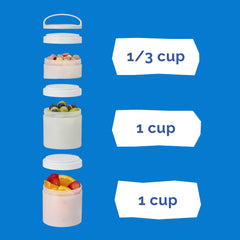 removable carrying handle for whiskware snack containers
