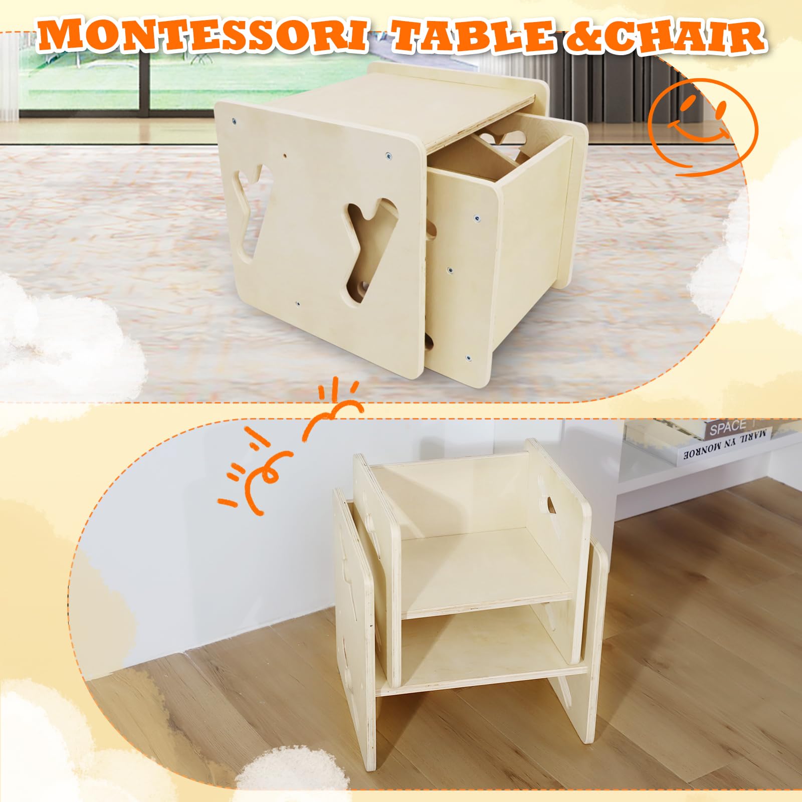 Y-shaped groove for easy transport and handling