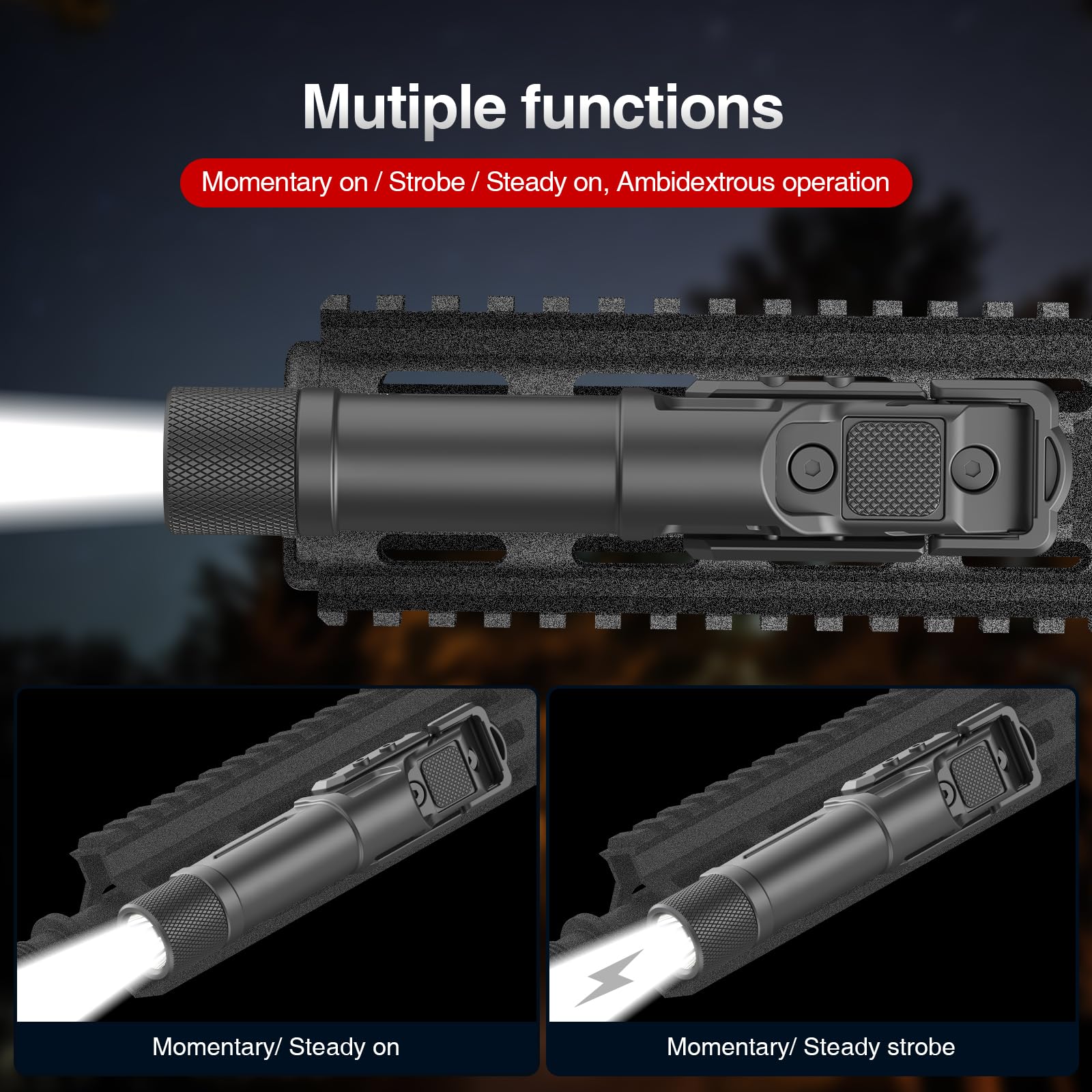 2-in-1 mounting system for M-LOK and Picatinny rails