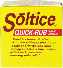 Soltice Quick Rub arthritis and muscle pain relief