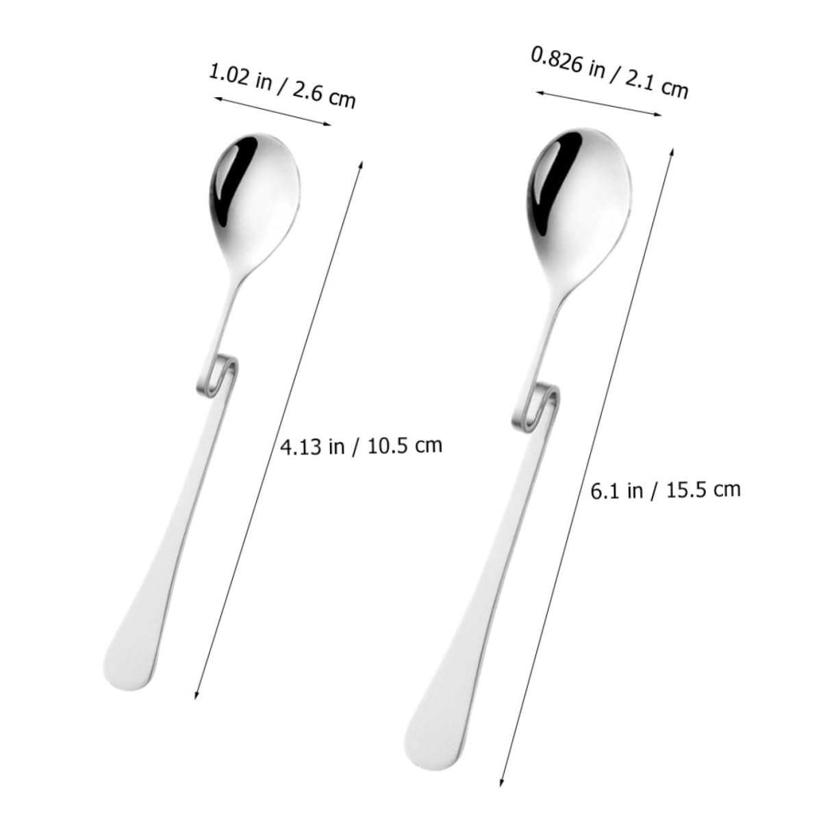 Long S shape spoon for coffee stirring SOLUSTRE