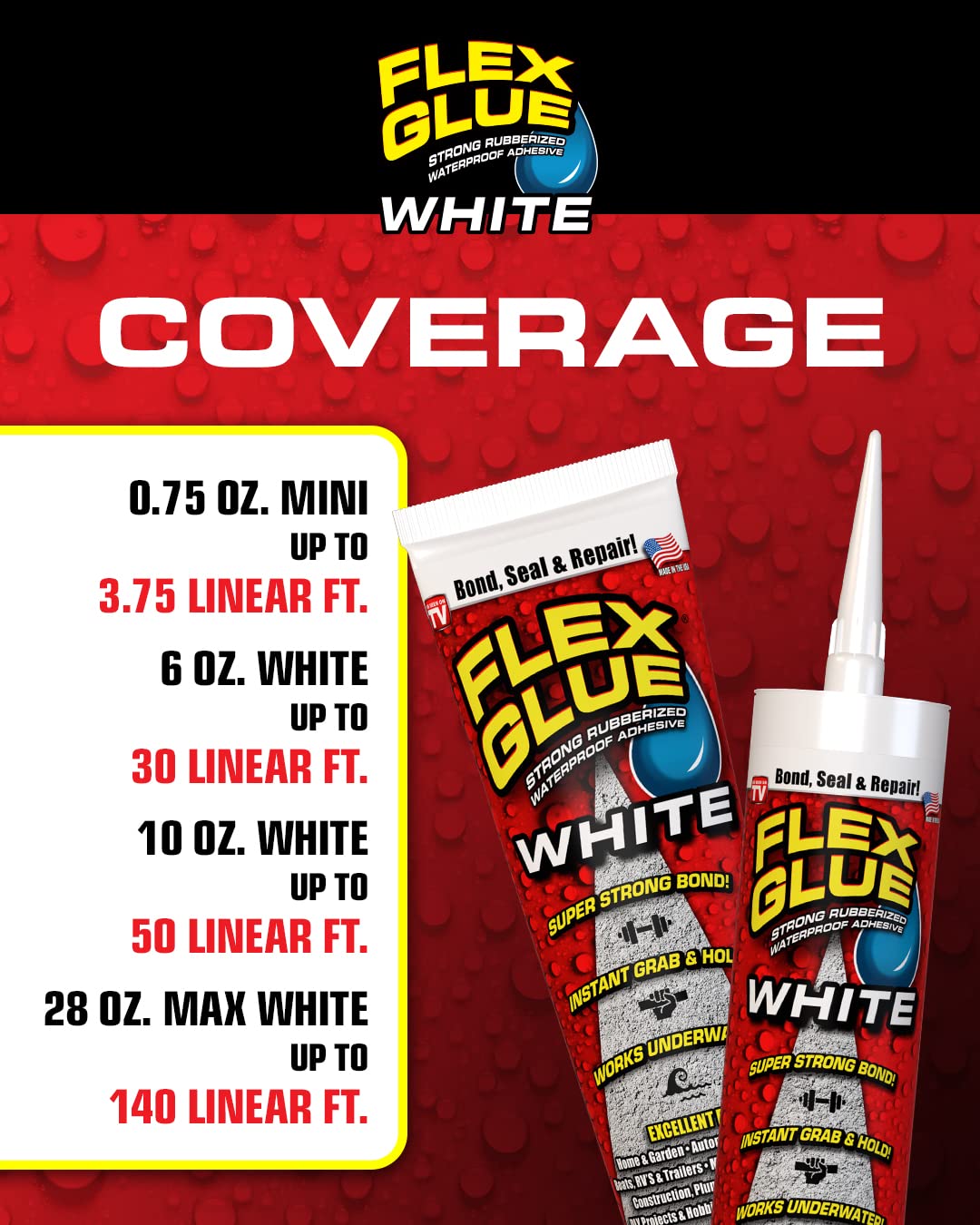 Crystal Clear Super Strong Adhesive text on tube