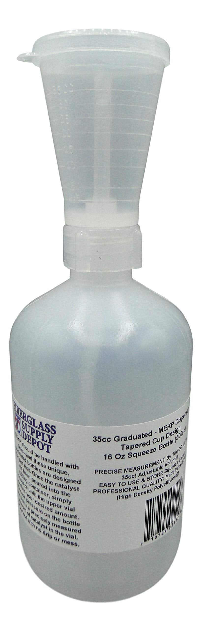 High quality polyethylene dispensing bottle for solvents epoxy gelcoat