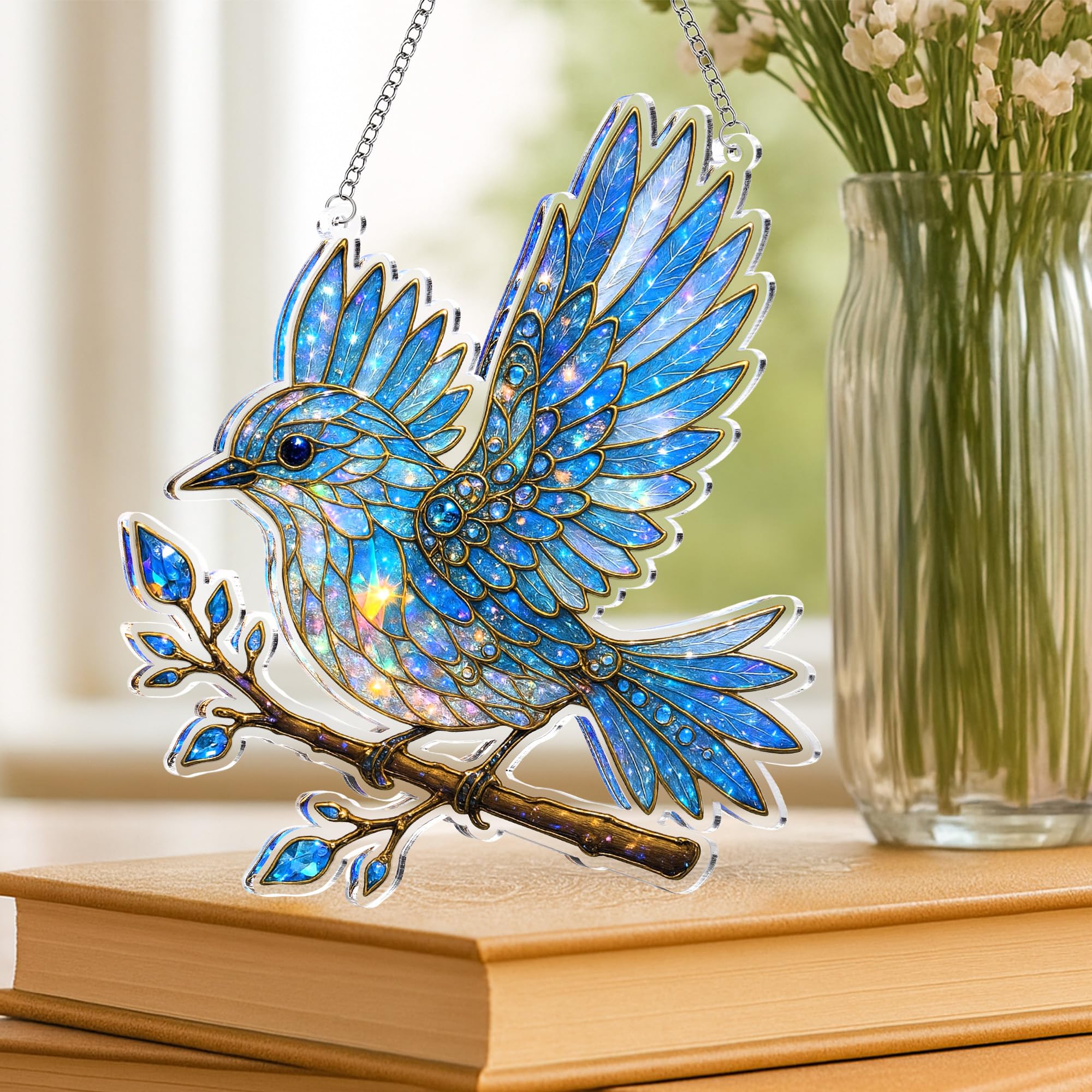 Sky bluebird ornament gift idea for bird lovers