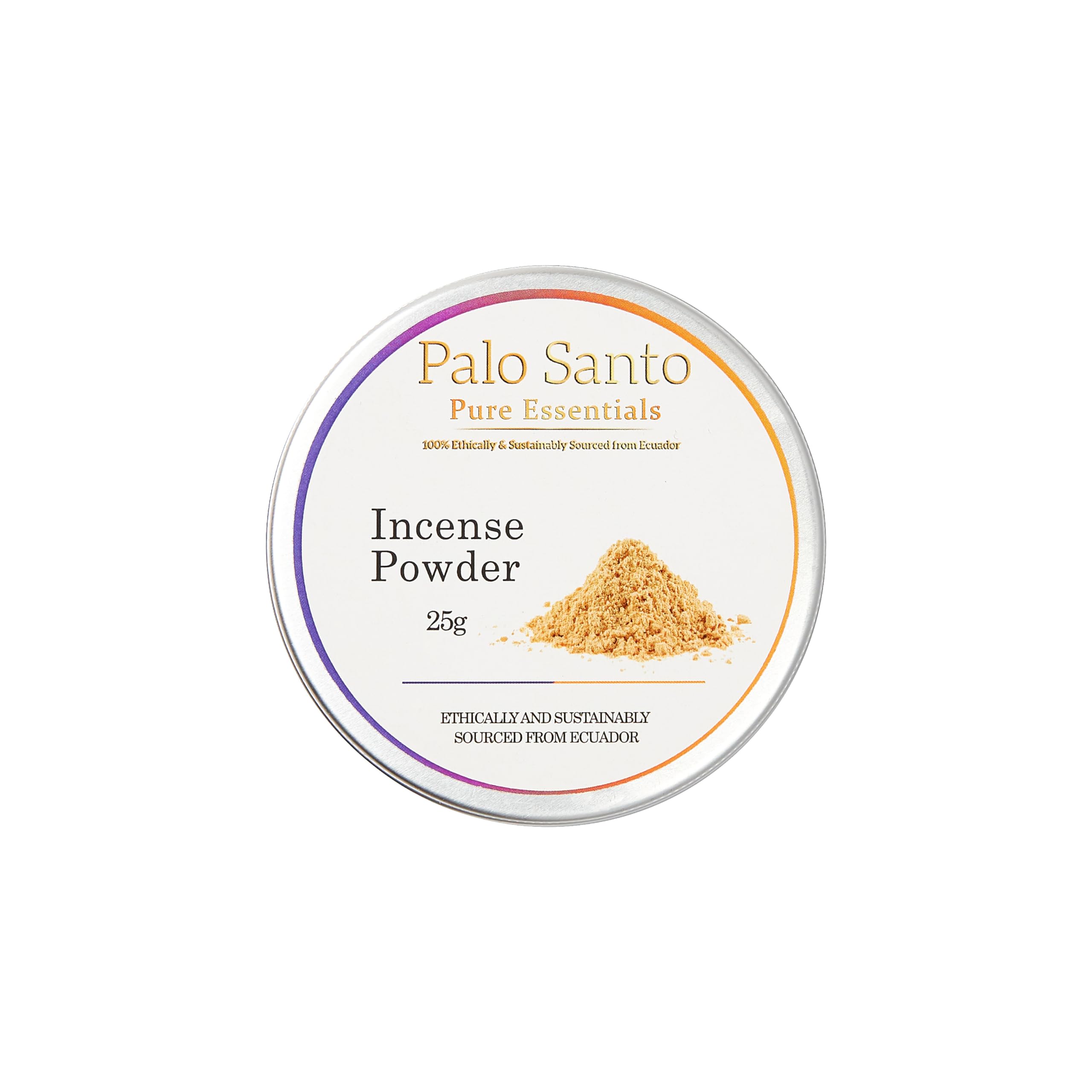 Soma Sahumae Palo Santo Incense Powder in eco friendly tin can