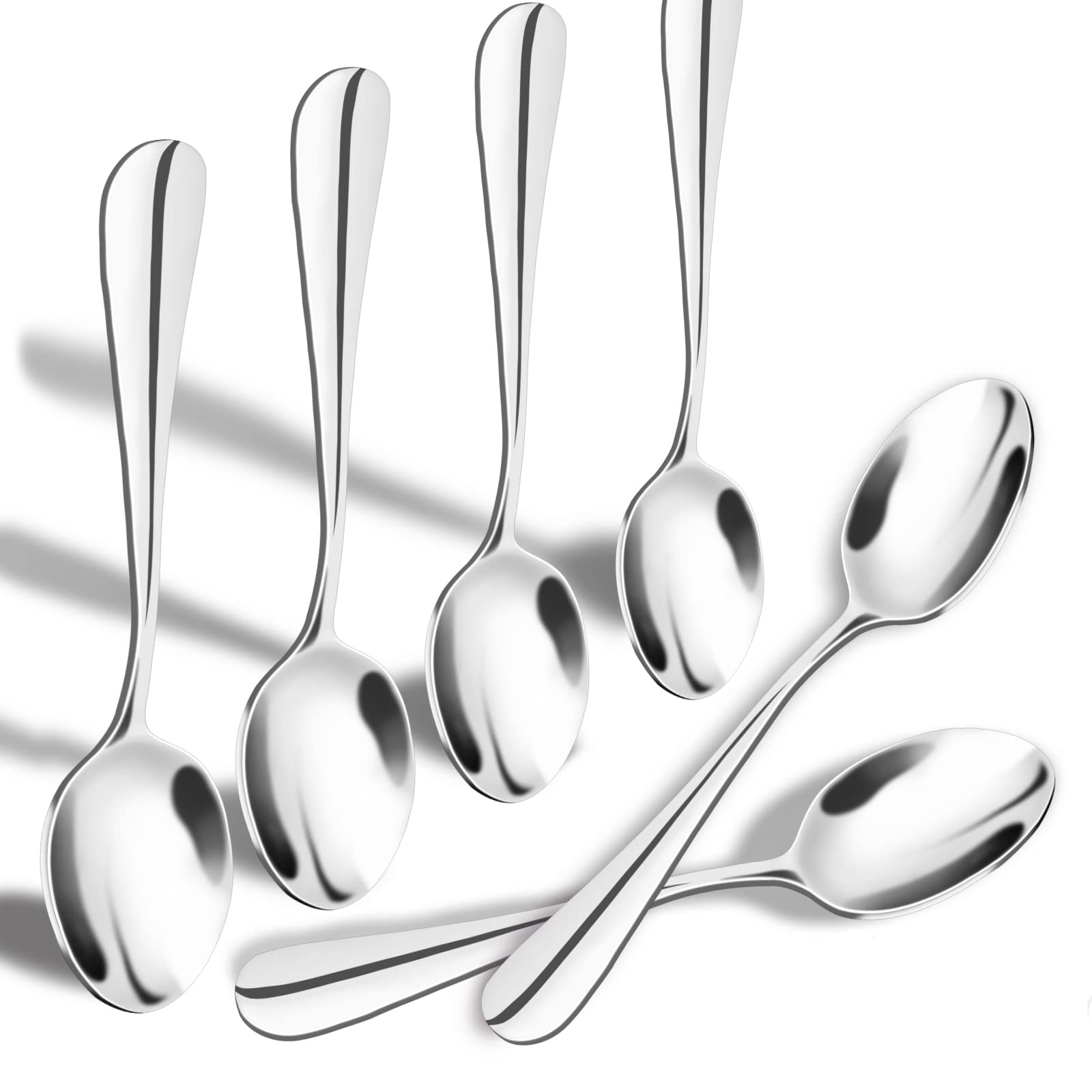 SONGZIMING demitasse espresso spoons 6 pack in stainless steel