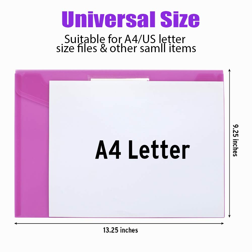 Sooez A4 US letter size file folder 13.25 x 9.25 inches
