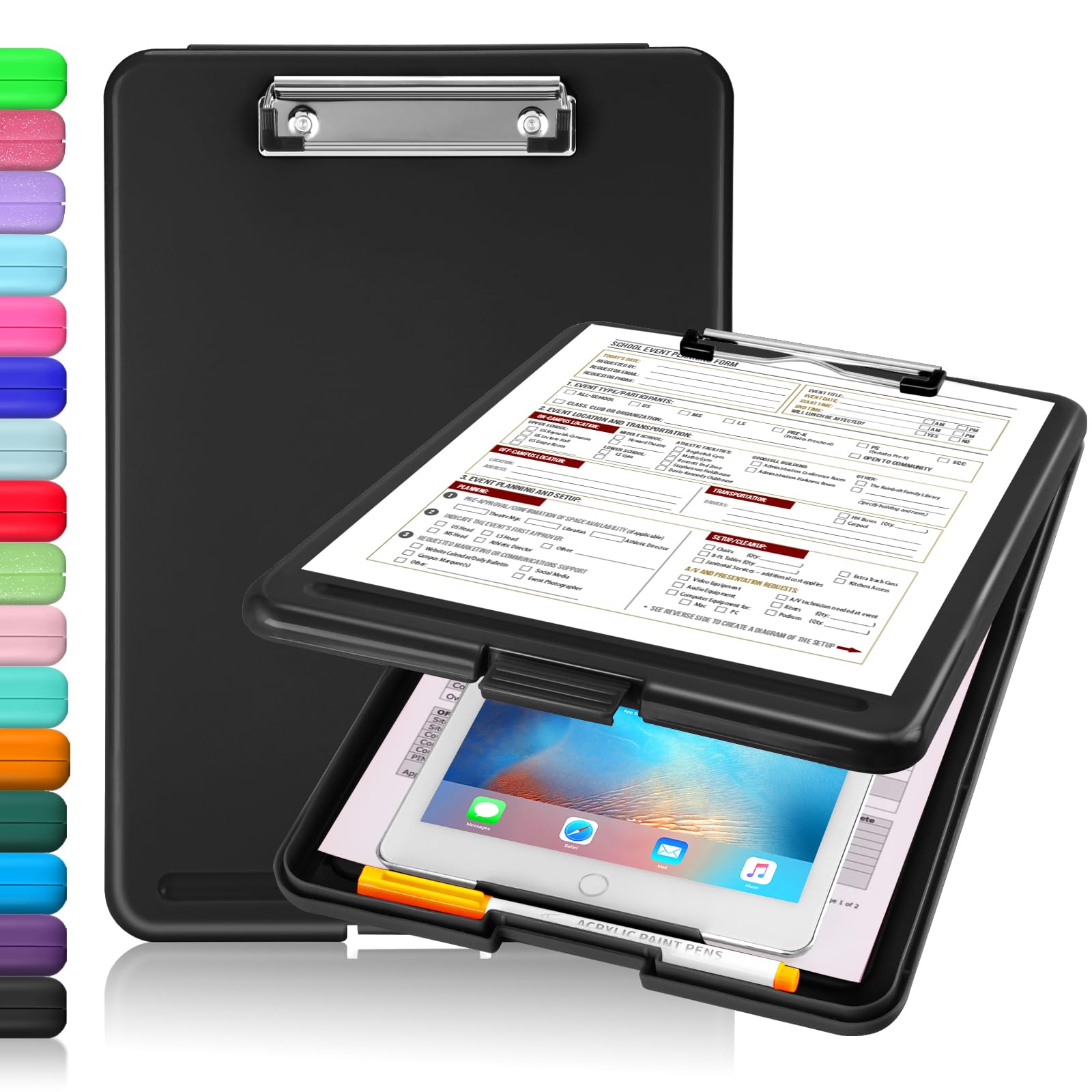 Sooez clipboard storage 8.5x11 black